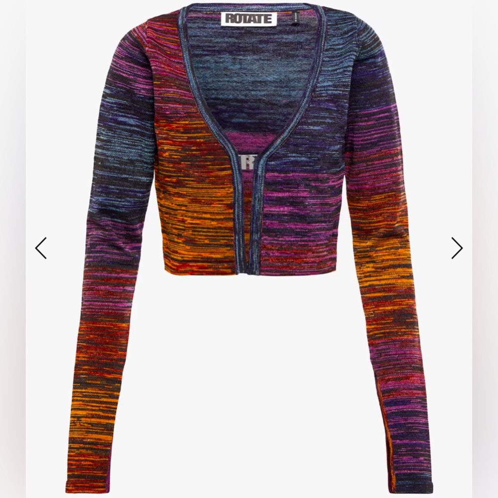 ROTATE
Space-dyed cropped cardigan size 4